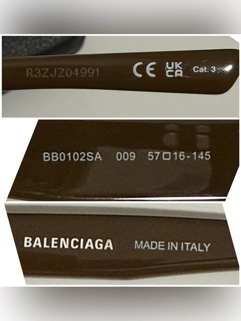 Balenciaga Mocha Brown Oversized Sunglasses BB0102SA 009 NWT